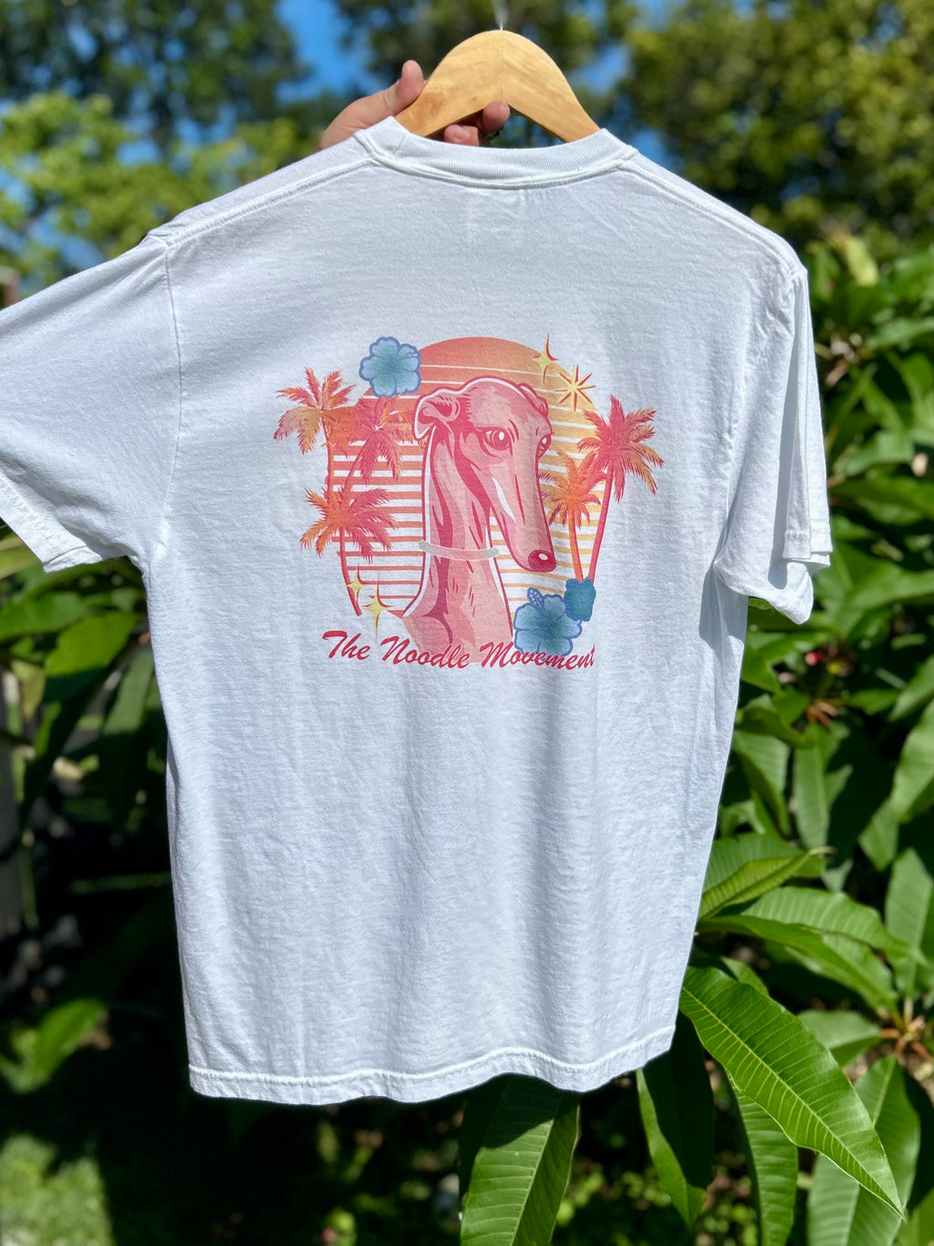 Neon Noodle tee - white