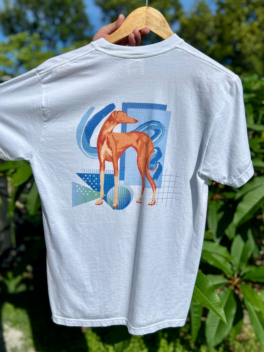 Handsome Hound tee - white