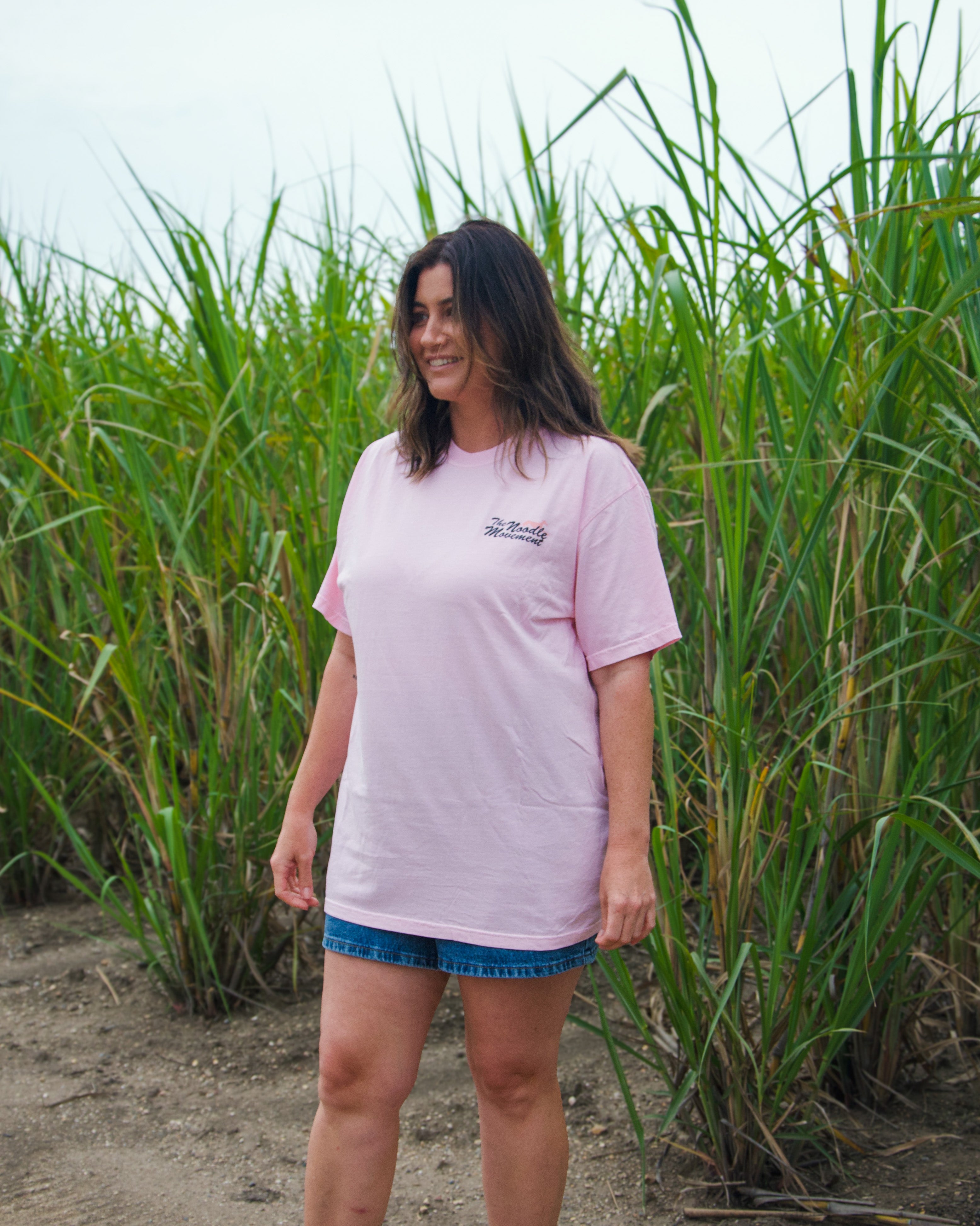 Neon Noodle tee - blossom