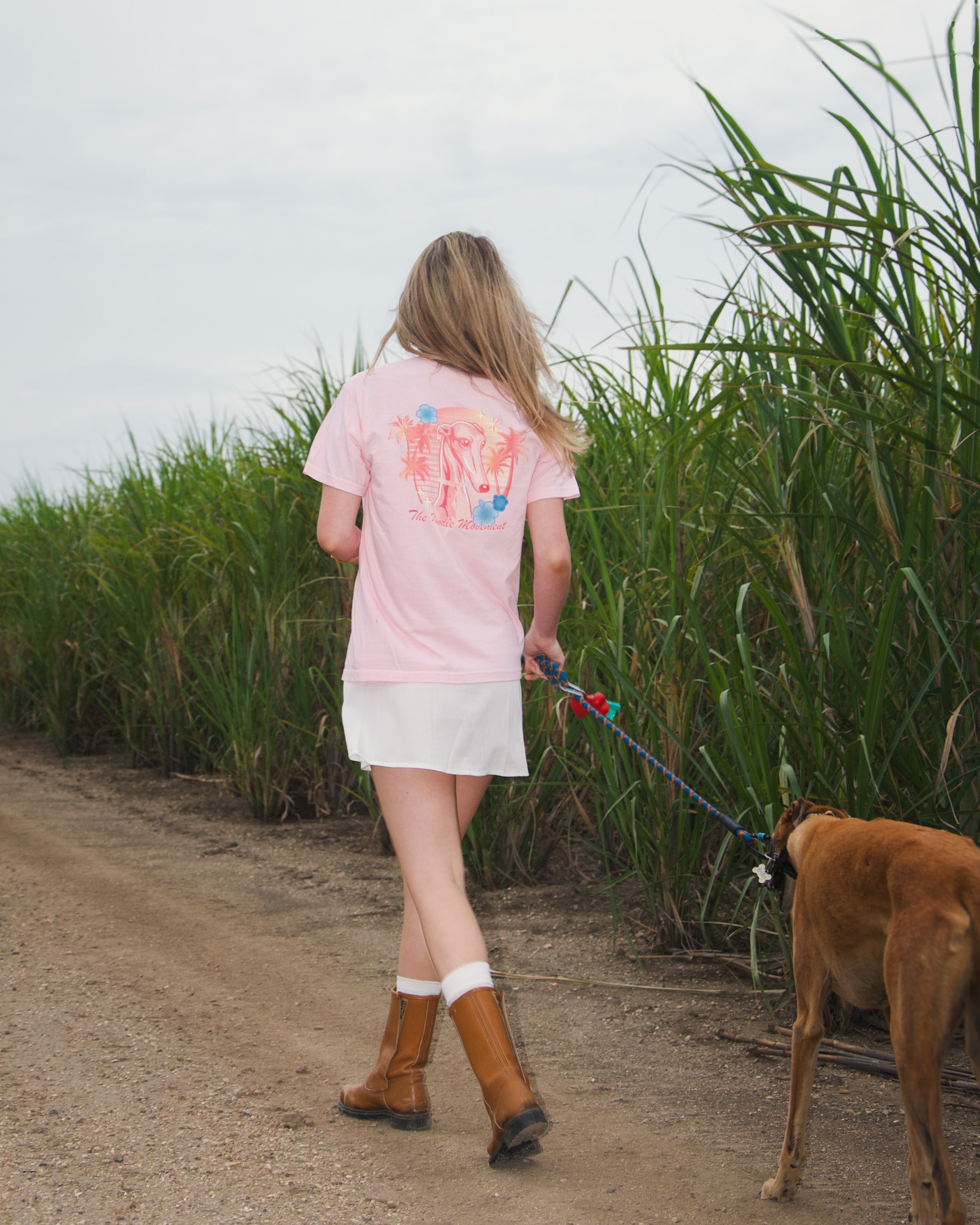 Neon Noodle tee - blossom