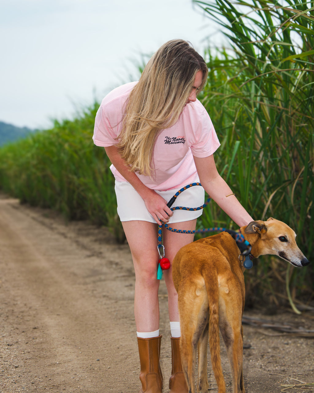 Neon Noodle tee - blossom
